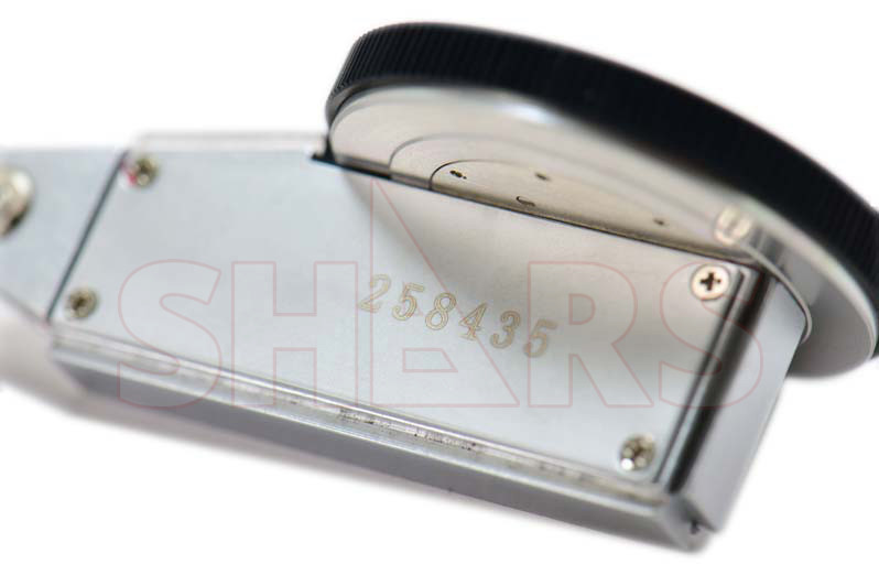 SHARS .008" LARGE 0-4-0 DIAL TEST INDICATOR .0001" CASE BLACK FACE NEW !]
