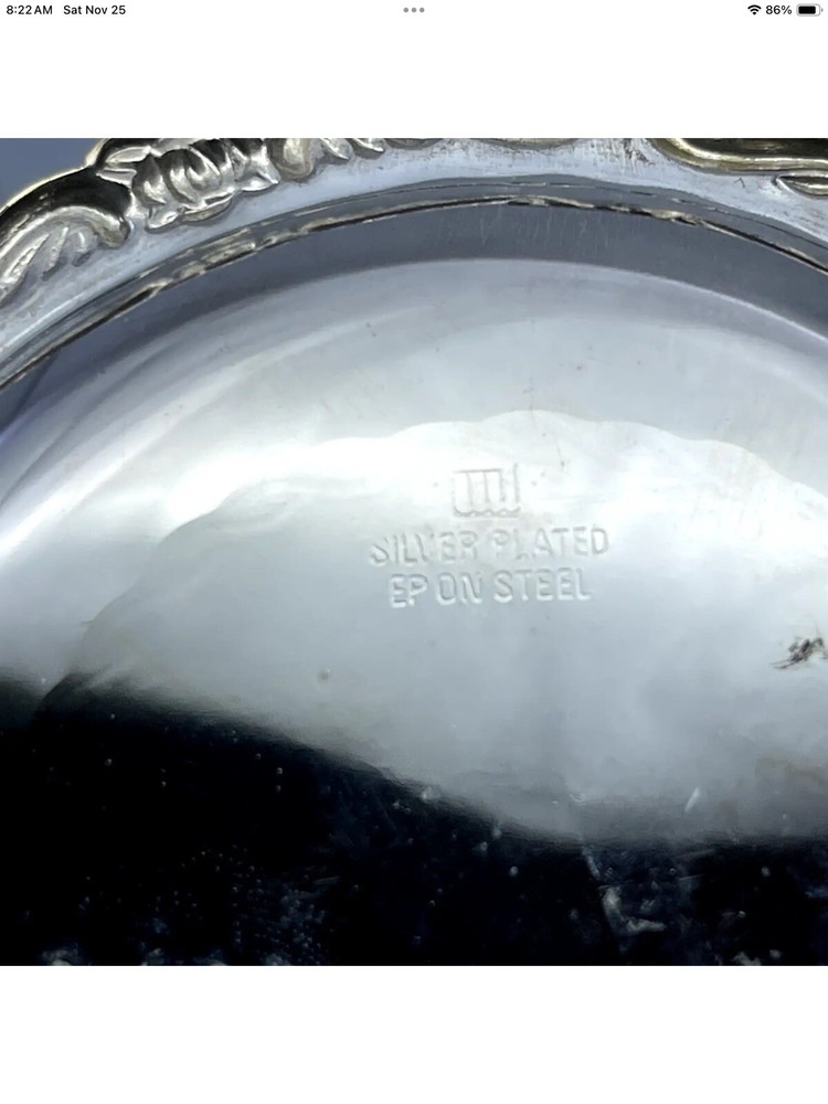 Reed Barton Vtg Silver Plated Steel Serving Set Bowl Plates USA Dining Ware HTF