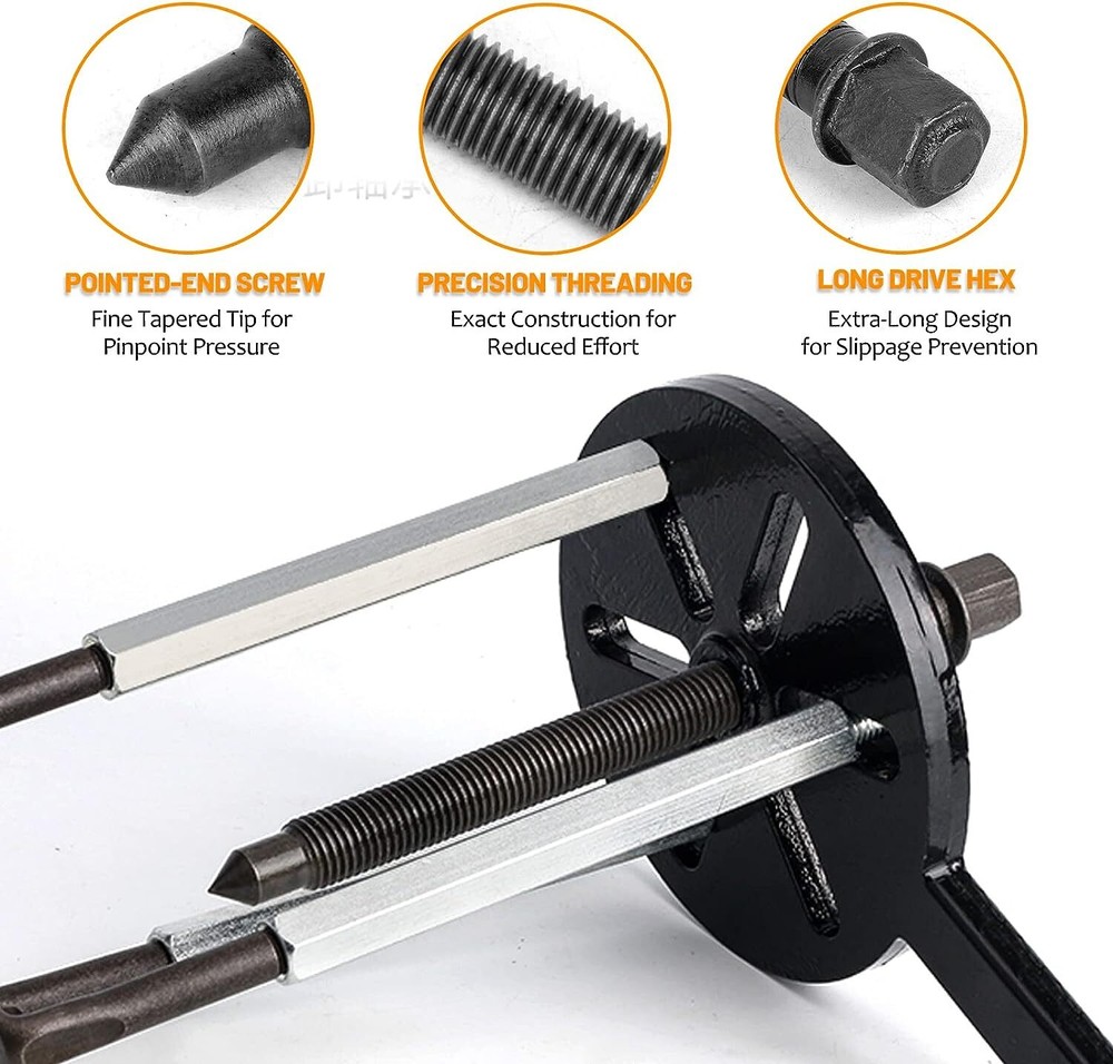 21PCS Bearing Disassembly Puller Inner Hole Puller Removal Tool 3 Jaw Puller Set