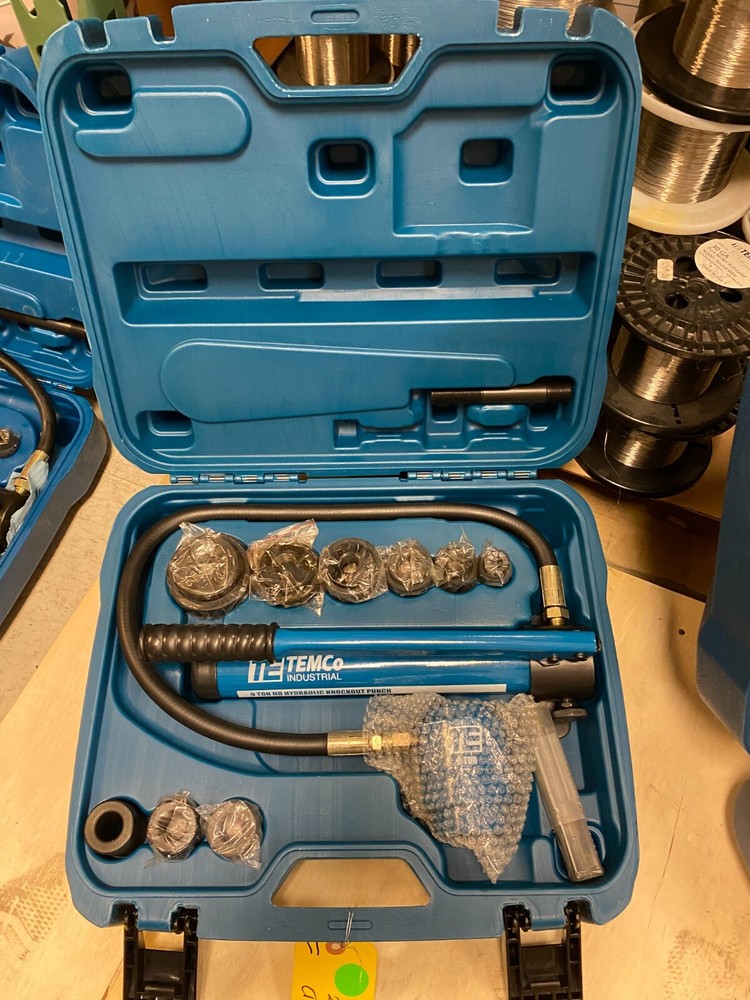TEMCo 2" HYDRAULIC KNOCKOUT PUNCH Electrical Conduit Hole Cutter Set KO Tool Kit