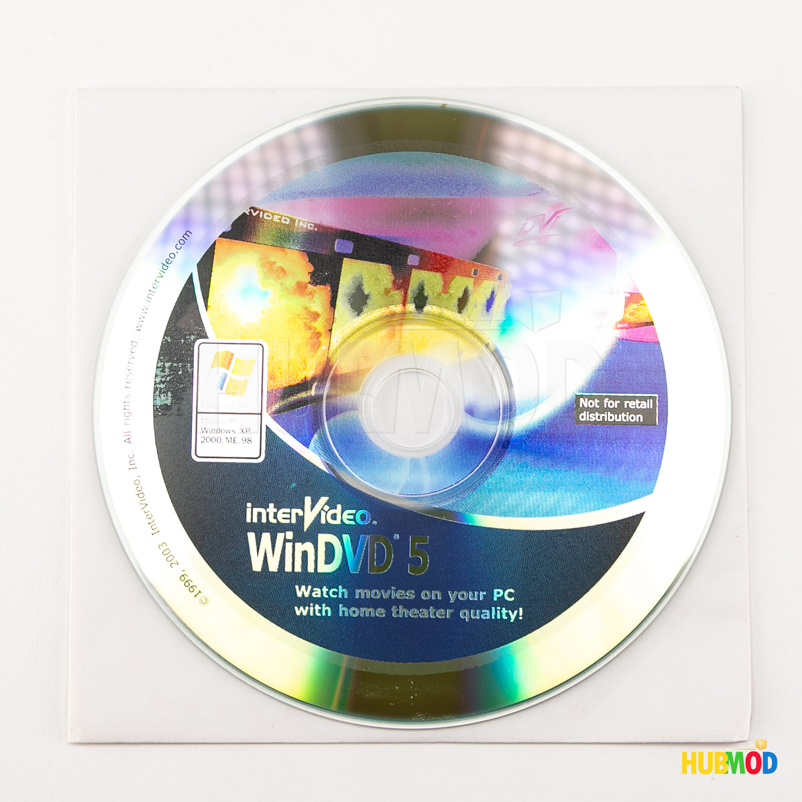 InterVideo WinDVD 5 CD For Windows 98, XP, 2000, ME with Serial Number