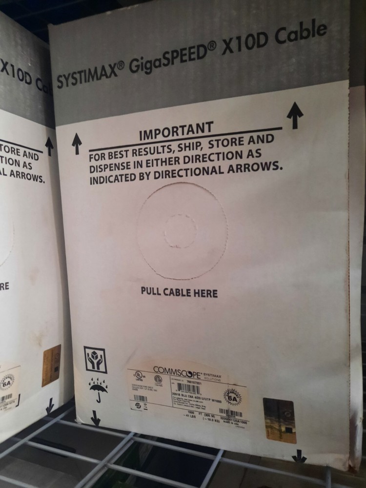 Commscope Systimax GigaSpeed X10D Category 6A Plenum cable