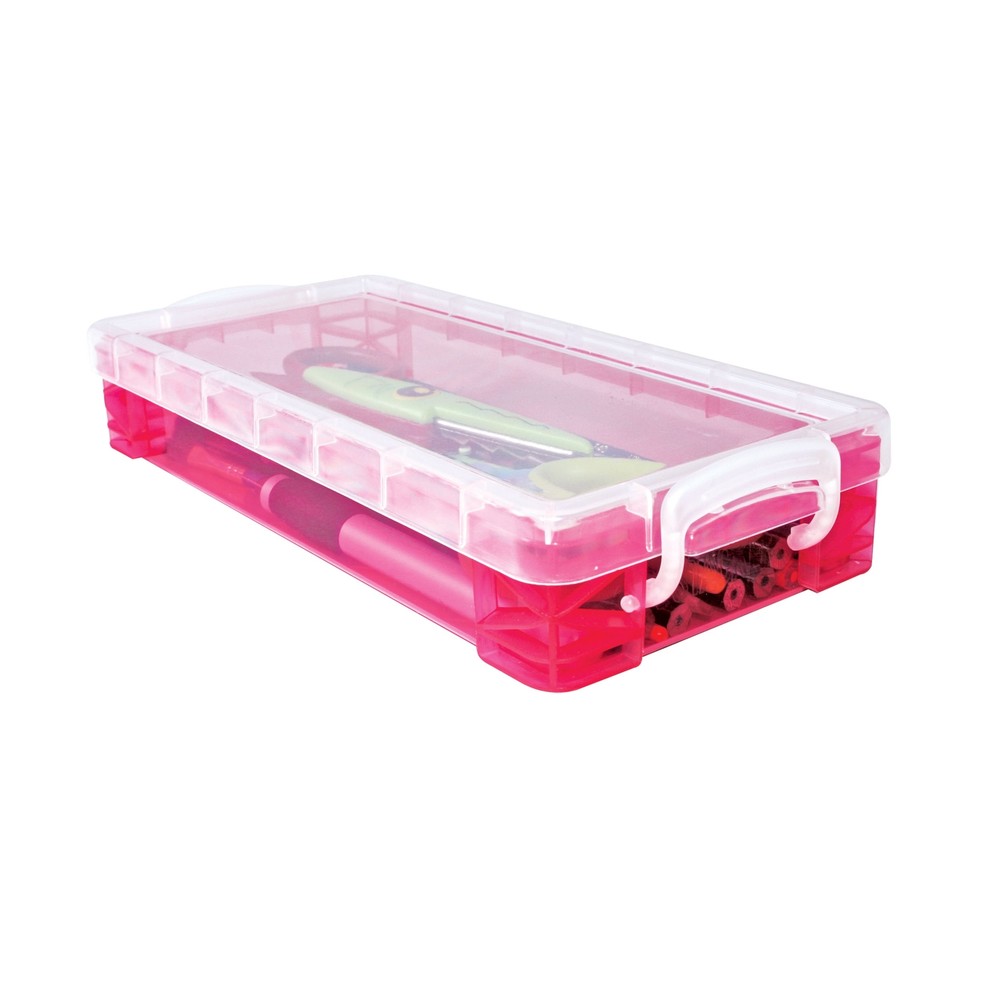 Storage Studios Super Stacker Pencil Box-1.6"X4"X8.5" Assorted Colors