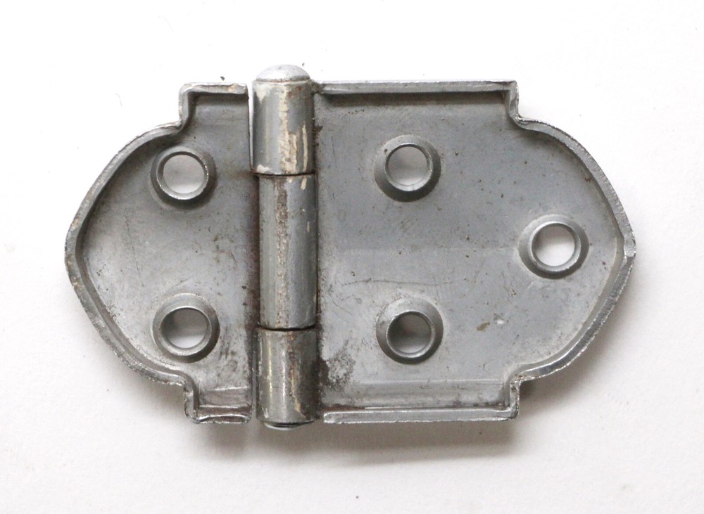 Chrome Plated Steel Art Deco Surface Cabinet Hinge