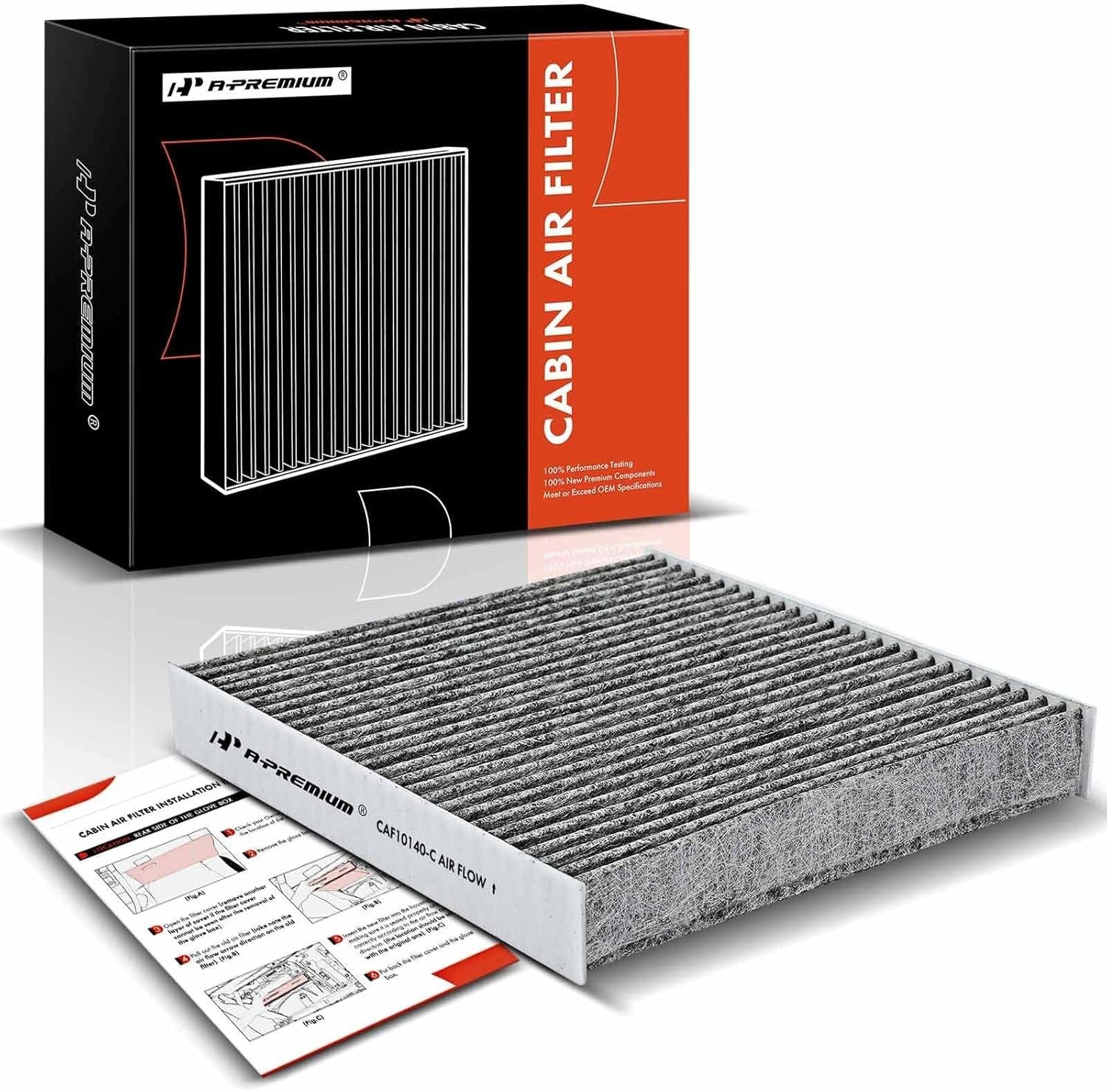 Cabin Air Filter with Activated Carbon Compatible with Infiniti, Nissan &