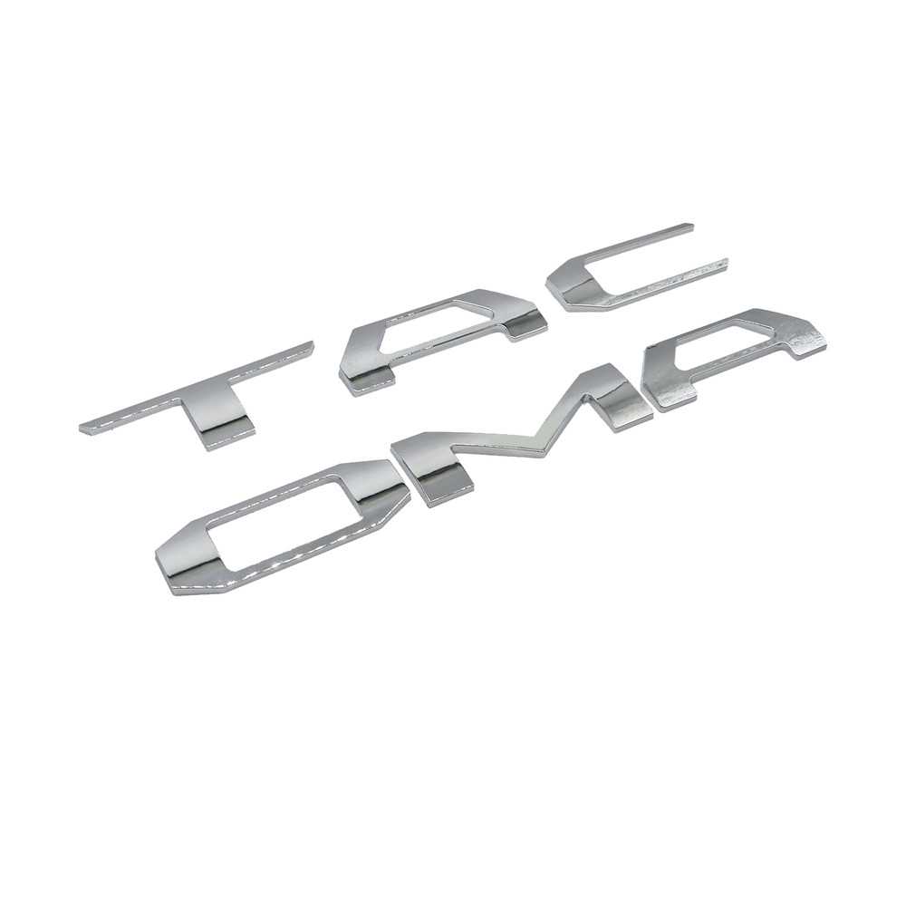 Tailgate Insert Letter For Tacoma 2016-2023 Emblem Chrome Off Road Raised Badge