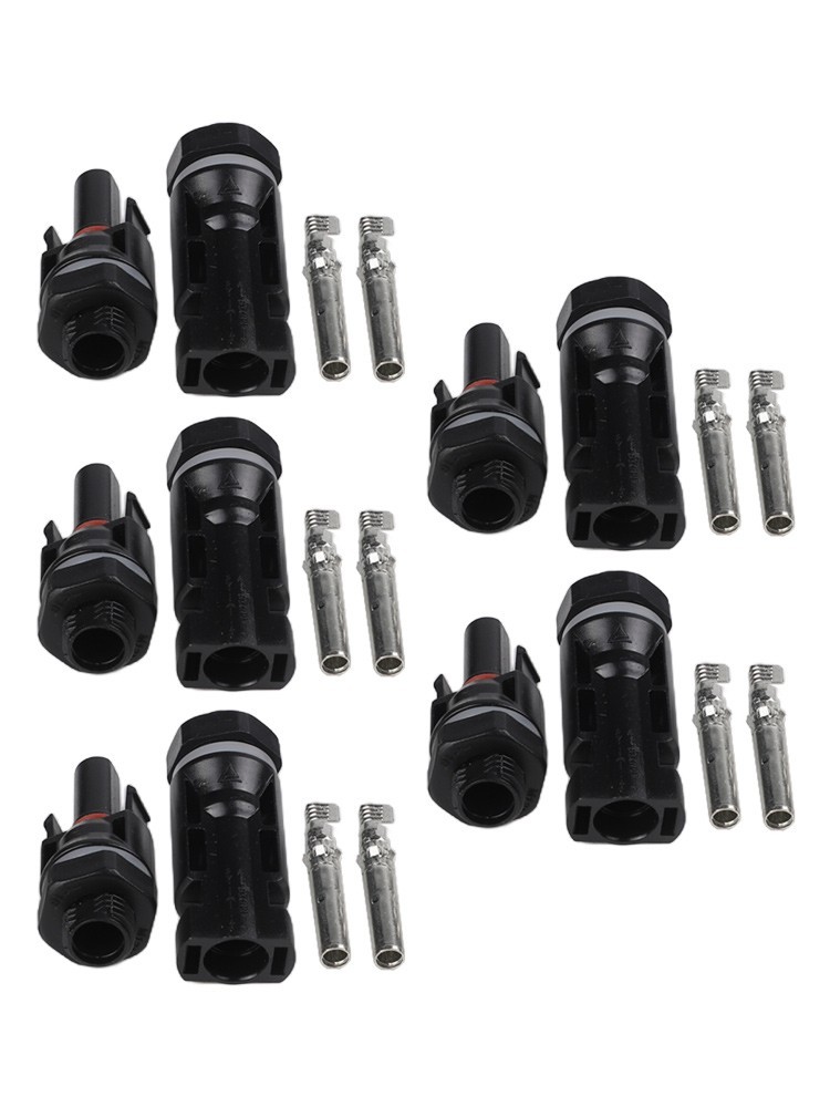 5Pairs Solar Panel Connector Socket Coupling Power Distributor Adapter New