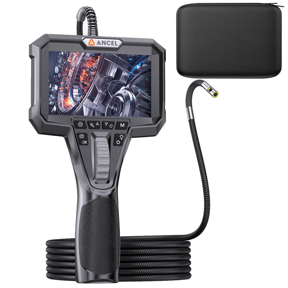 Endoscope Camera Articulating Borescope 1080P HD Industrial Inspection 4.3" IPS