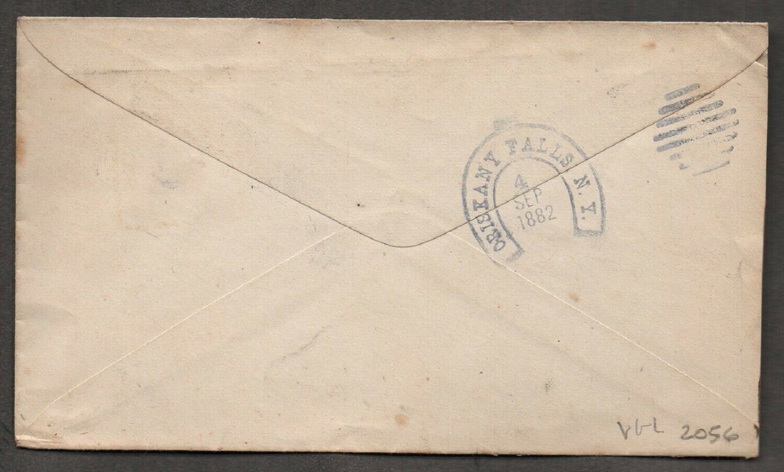 HORSESHOE - FANCY CANCEL Oriskany Falls NY - NICE STRIKE on 1882 Cover - RARE !!