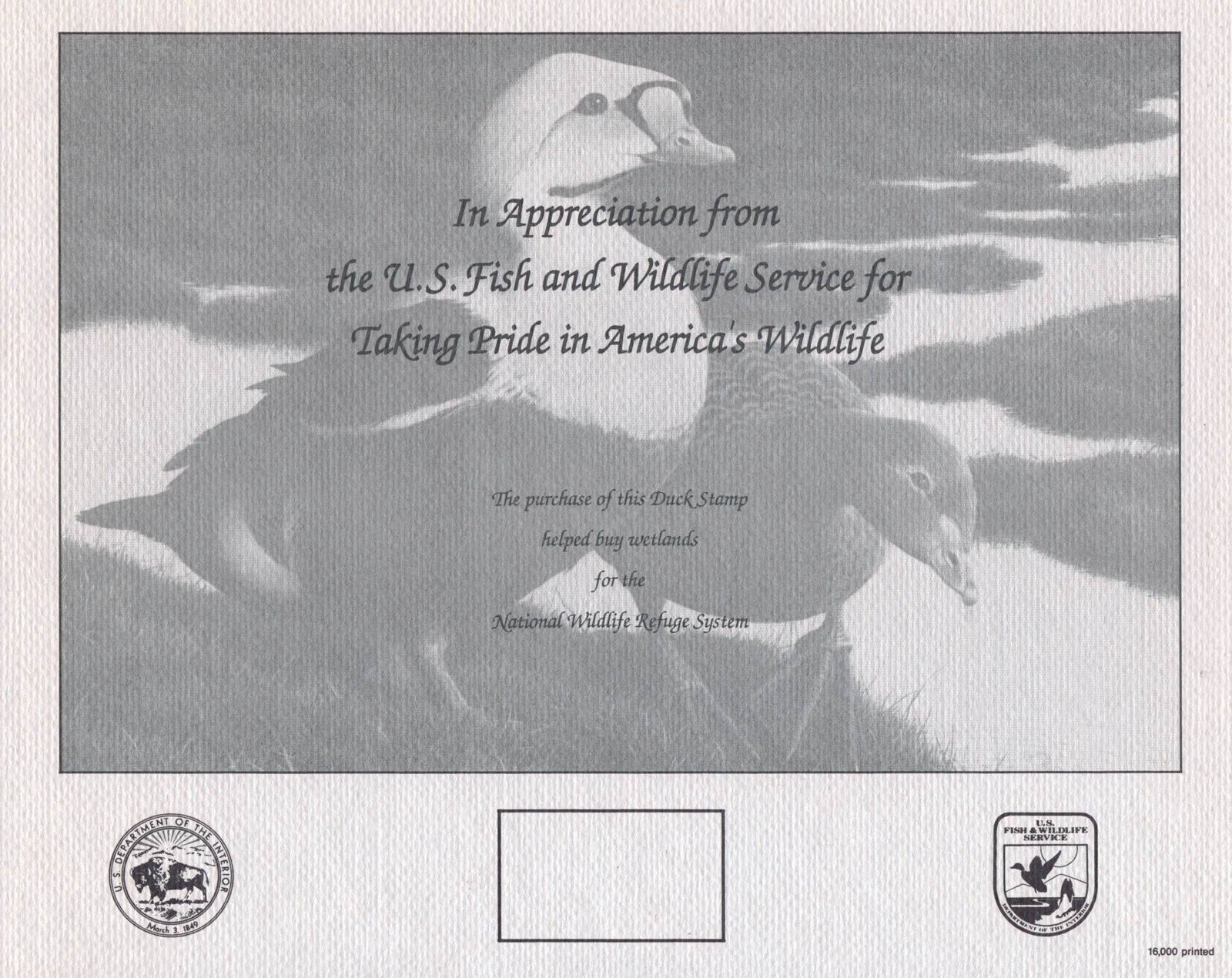 2 Duck Stamps & 23 U.S. Fish & Wildlife Appreciation Souvenir Cards 1975-1997 US