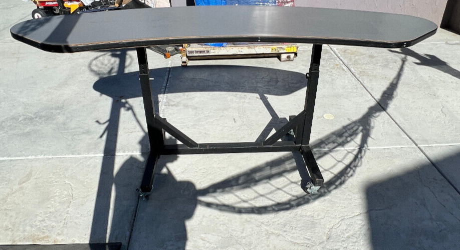 Work Table Adjustable Industrial Height Rolling, Wheel Locks 72-Inch or More