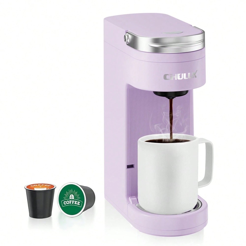 CHULUX One Cup Capsule Coffee Maker One Button Fast Brewing Portable Camping
