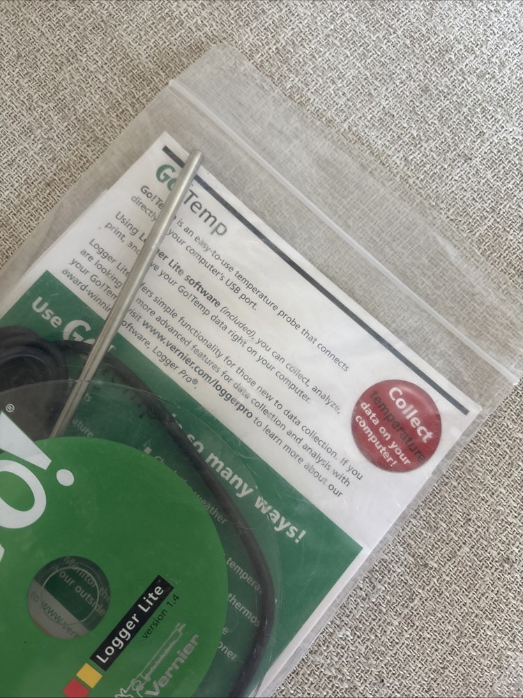 Vernier Go! Temp USB Temperature Sensor Temperature Data Logger