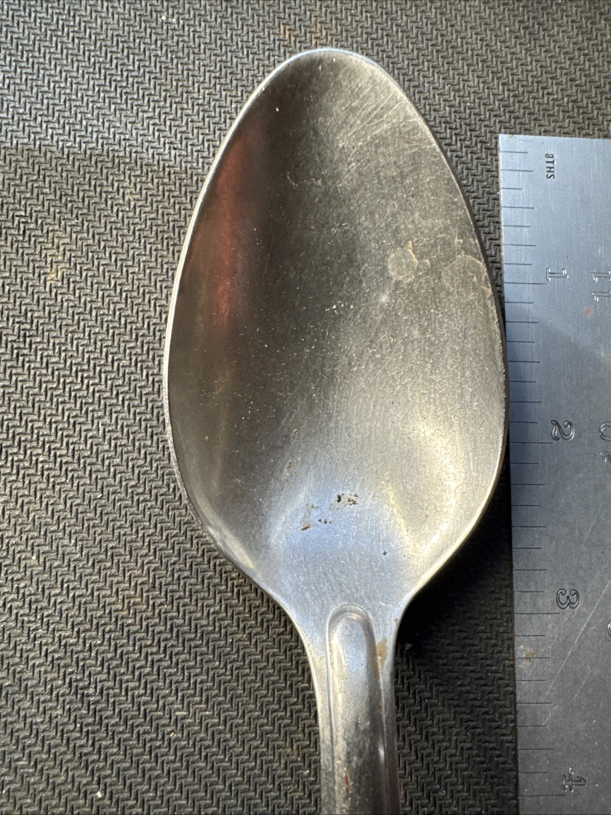 Vtg Utica Cut. Co. Us Army Mess Kit Spoon With Hole 7.5 " Long