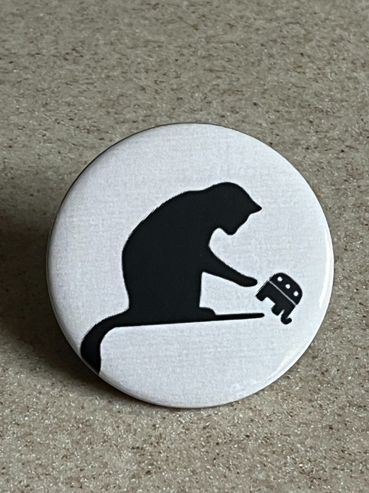 Democratic Pin-Back Button, 2 1/4 inch