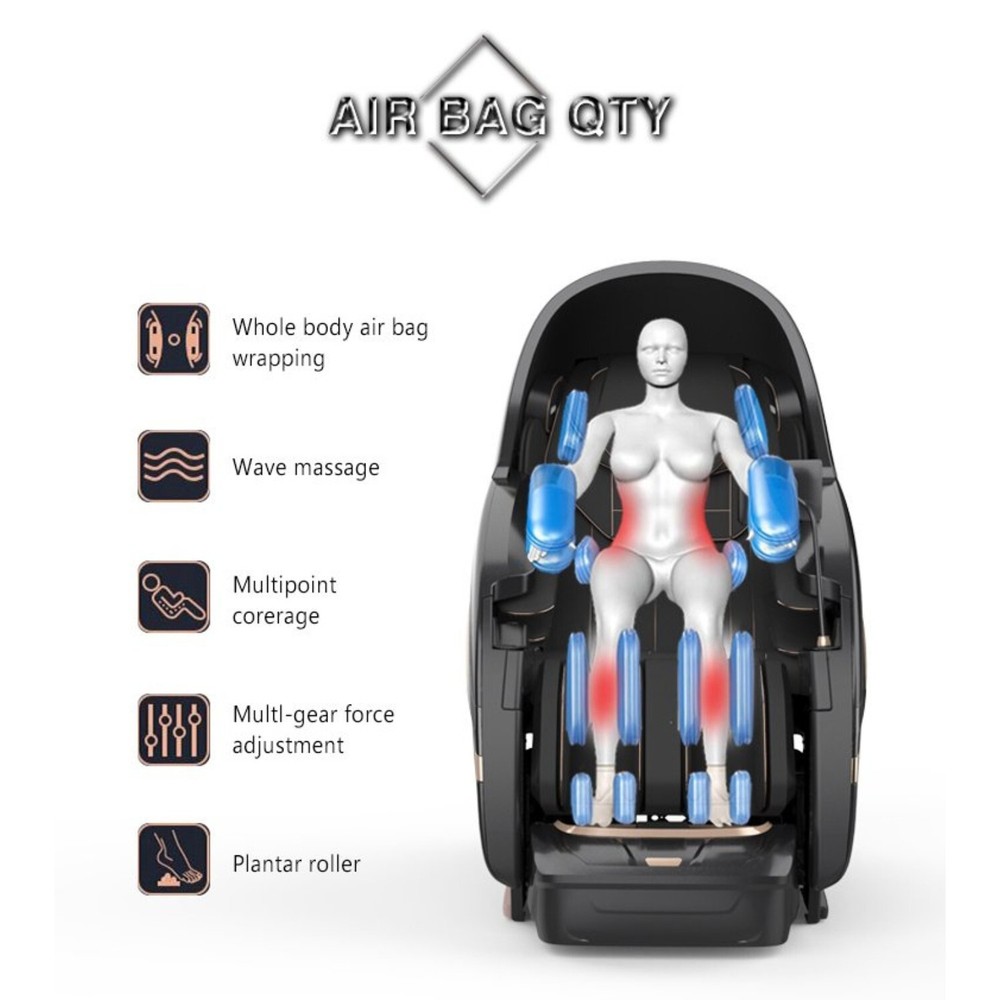 Innovative 4D Full Boby Massage Chair with Smart Body Detection, Zero Gravity