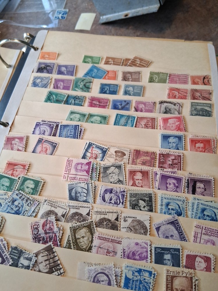 5000 + Stamps Post Marked 1 To 13 Cent