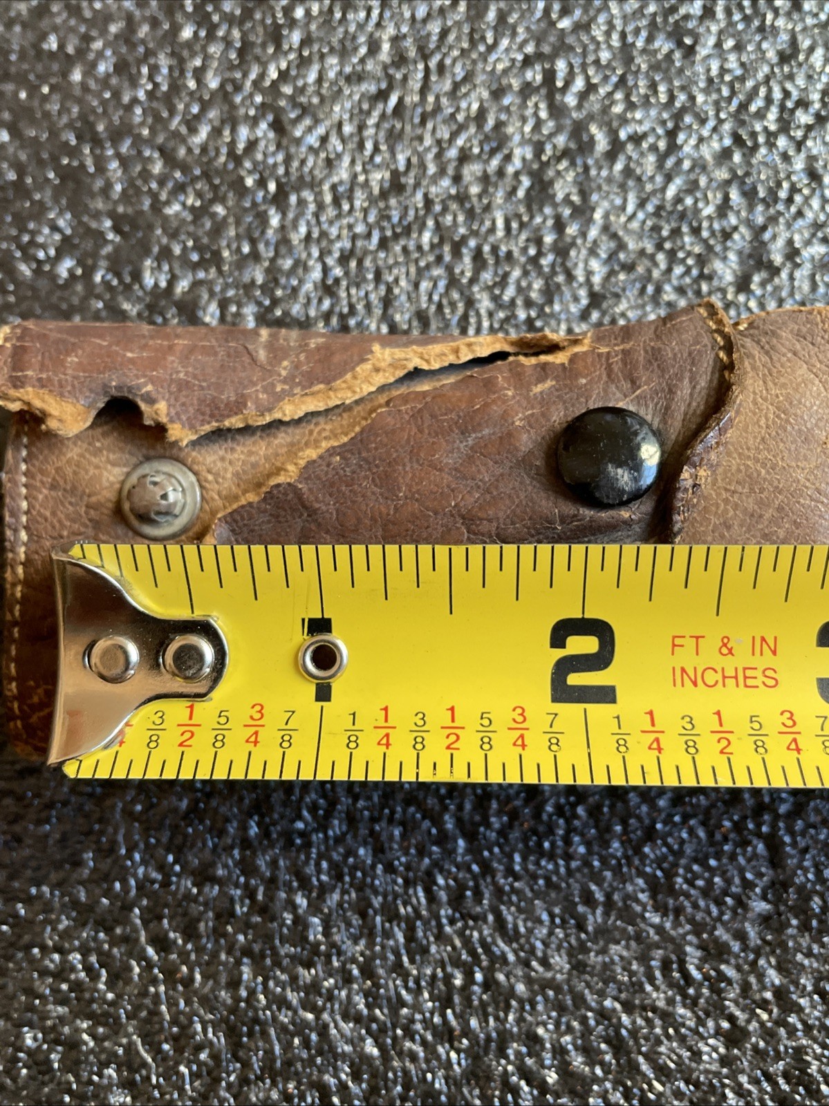 ORIGINAL WWII WW2 JAPANESE SWORD LEATHER SCABBARD COVER FOR PARTS OR REPAIR