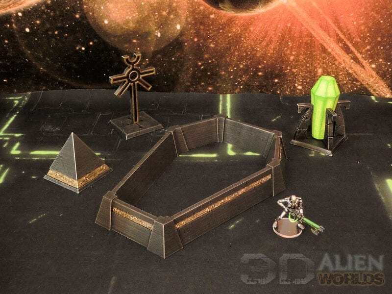 Necrontyr Dice Tower - Grimdark Wargaming Tabletop