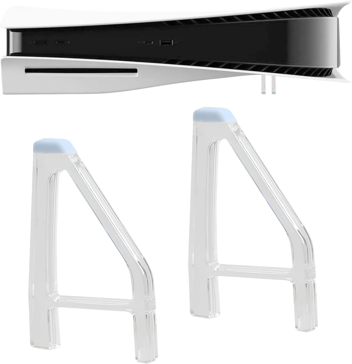 2pcs PlayStation 5 Slim Horizontal Feet Placement Bracket Holder for PS5 Console