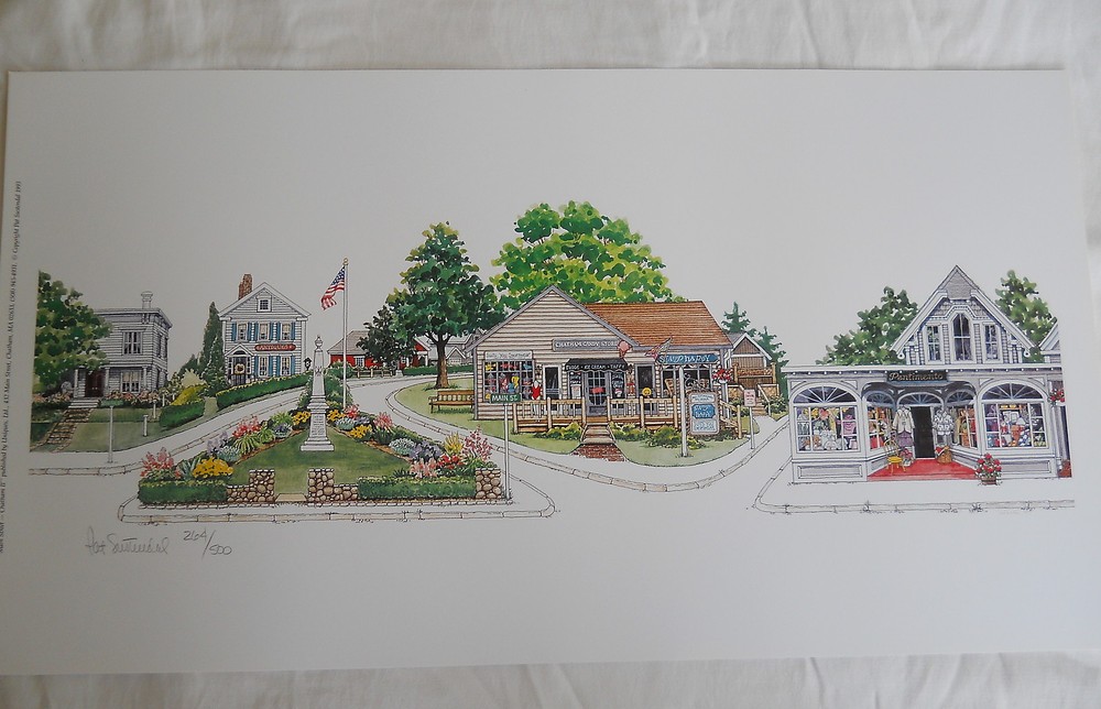 Main Street Chatham Cape Cod Lithograph Limited Edition Artist Signed #3