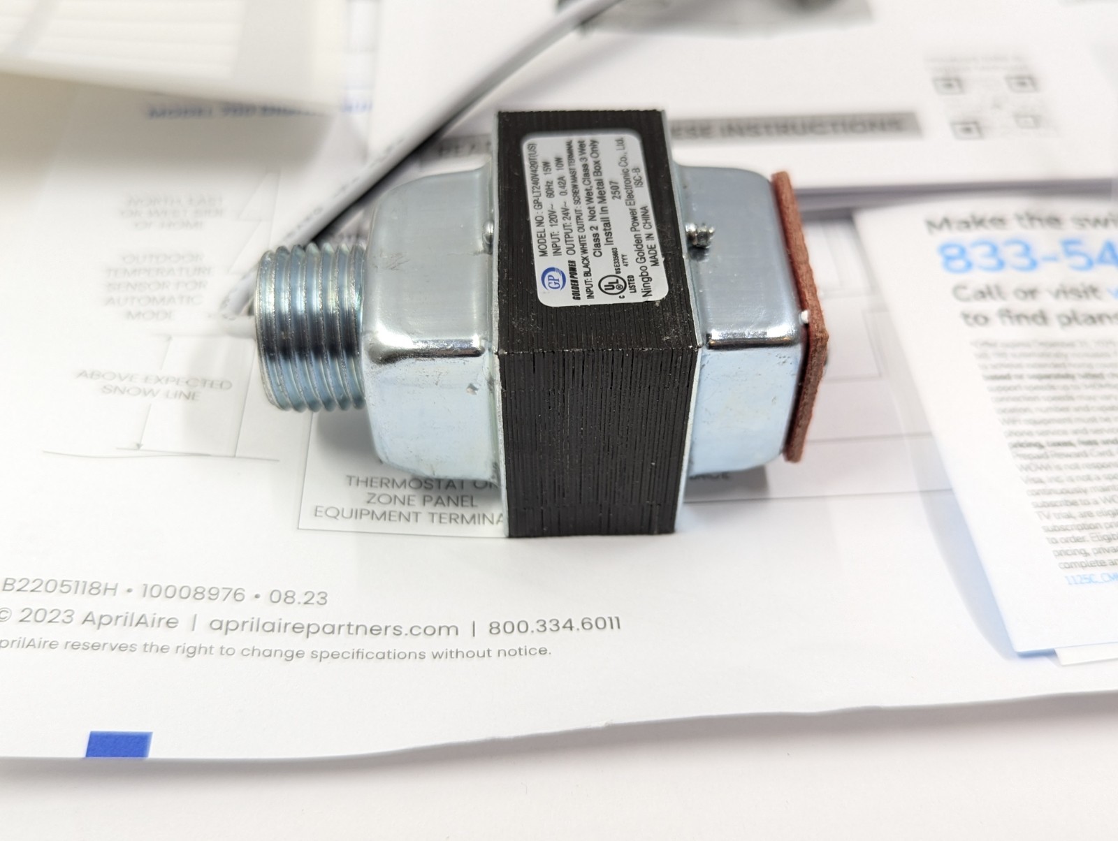 AprilAire 700M Whole-House Humidifier Manual Fan Powered Untested Unsure If Work