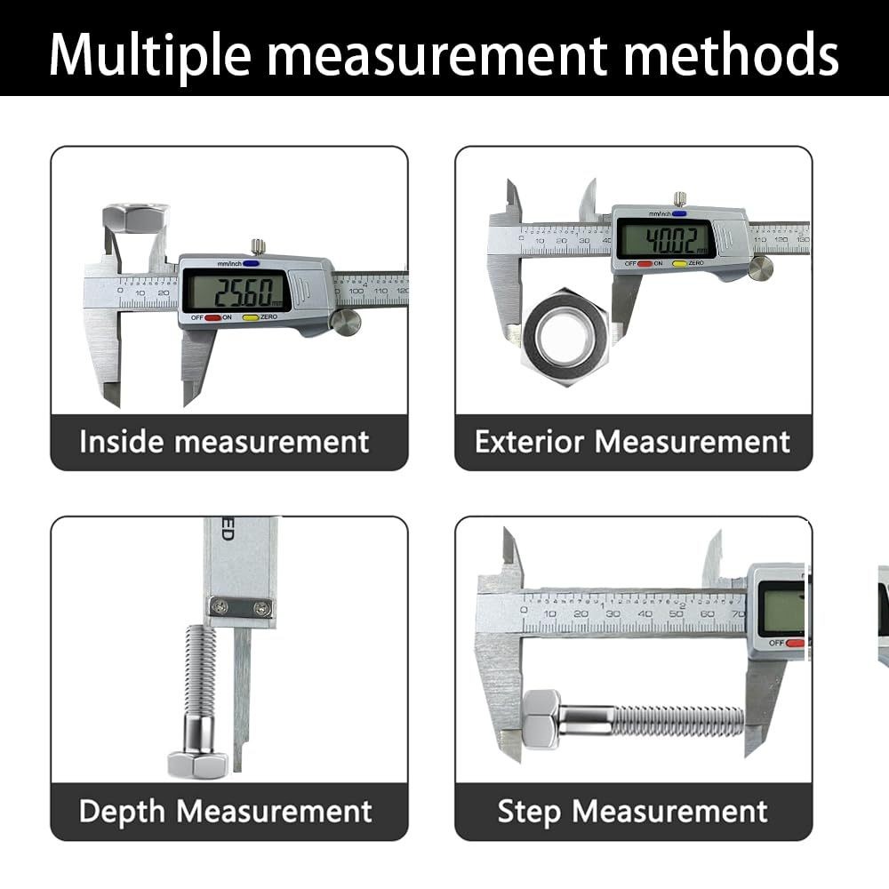 6" 150mm Digital Caliper Micrometer LCD Gauge Vernier Electronic Measuring Tool