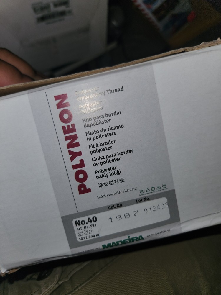 MADEIRA (10 PACK) Polyneon #40 Polyester Embroidery Thread 2500m Orange 1987