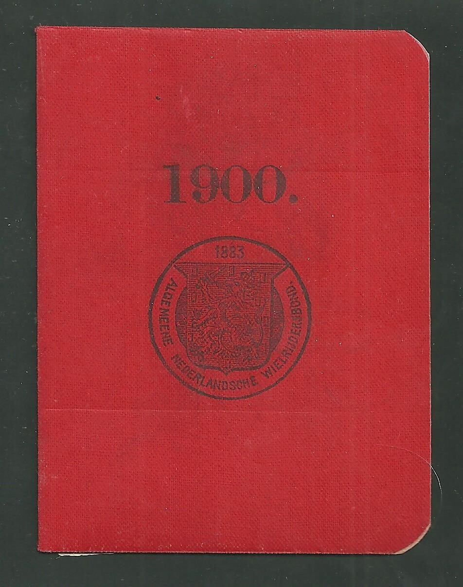 Algemeene Nederlandsche Wielrijdersbond Netherlands Cyclist Association Card