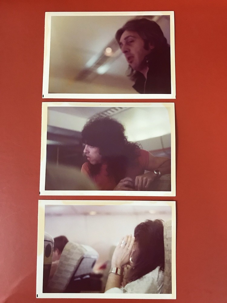 1976 1977 1978 Ace, Peter, Paul KISS Candid Kodak Photos Airplane Only One Set
