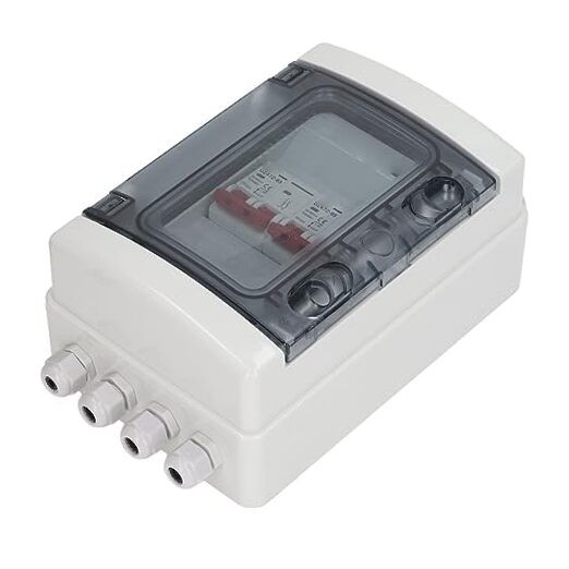 2 in 2 Out DC Miniature Circuit Breaker with Junction Box PV Solar 63A