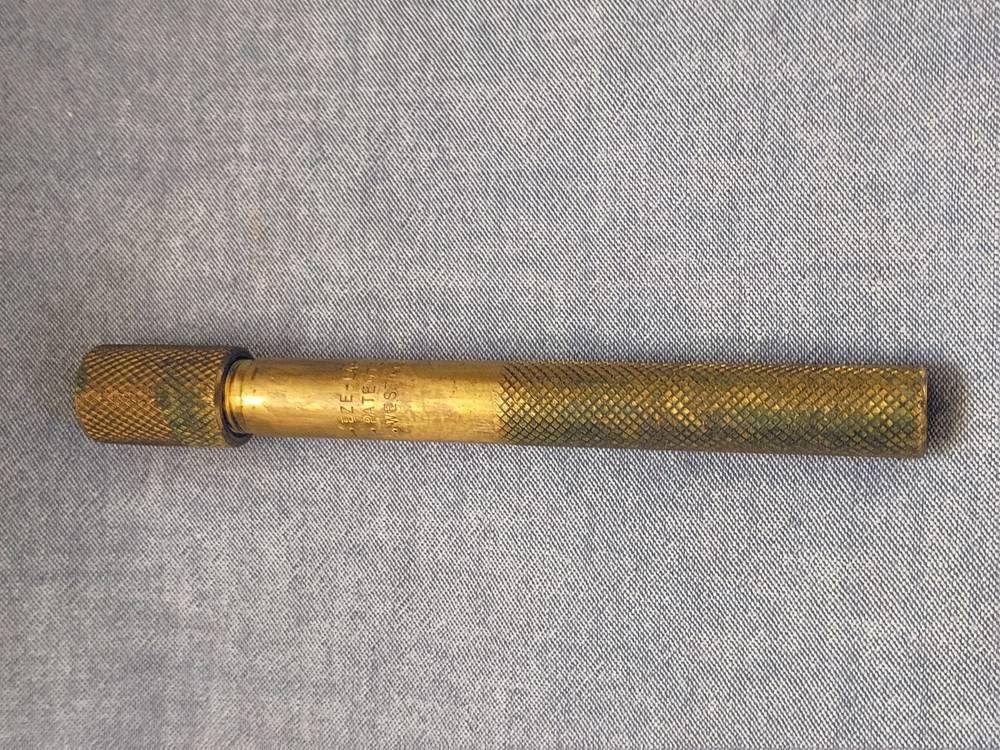 Vintage Brass Eze-Lap Diamond Sharpener -used-