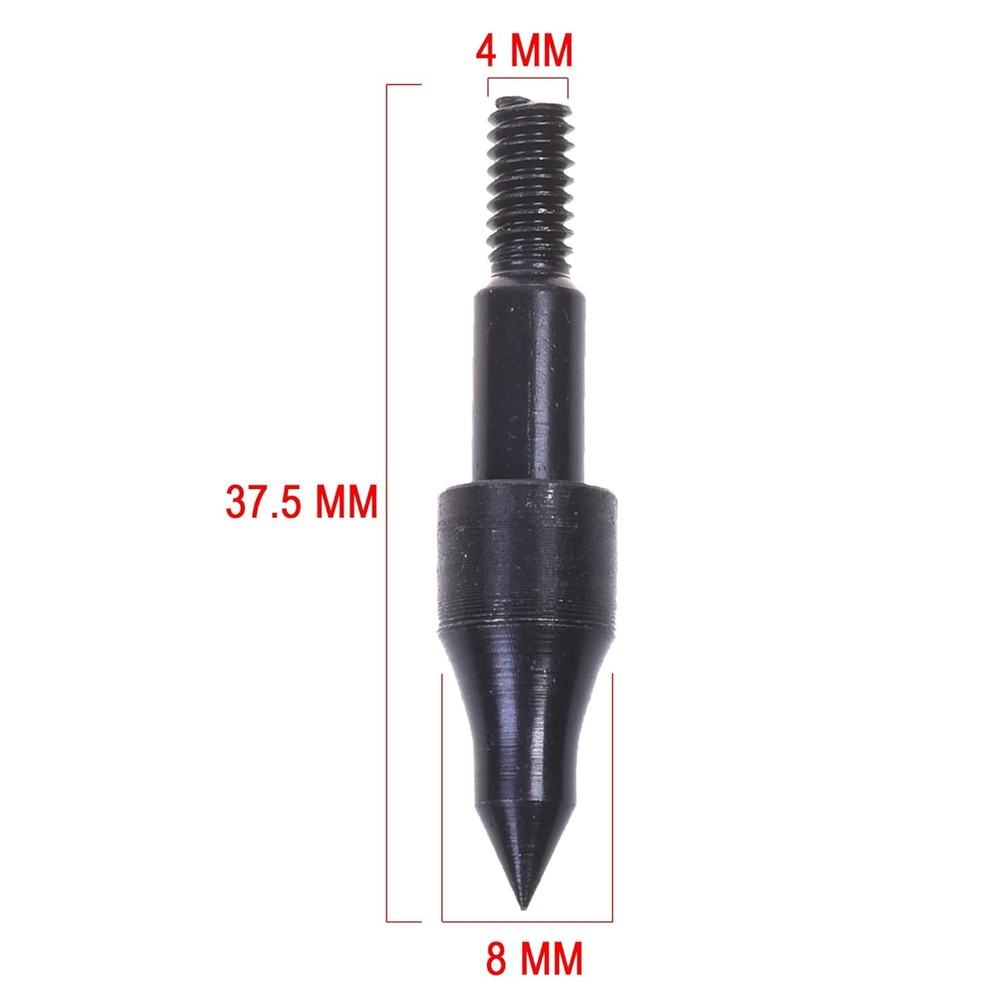 Cosmos 12 Pcs Screw-in Archery Bullet Points Arrow Tips Target...