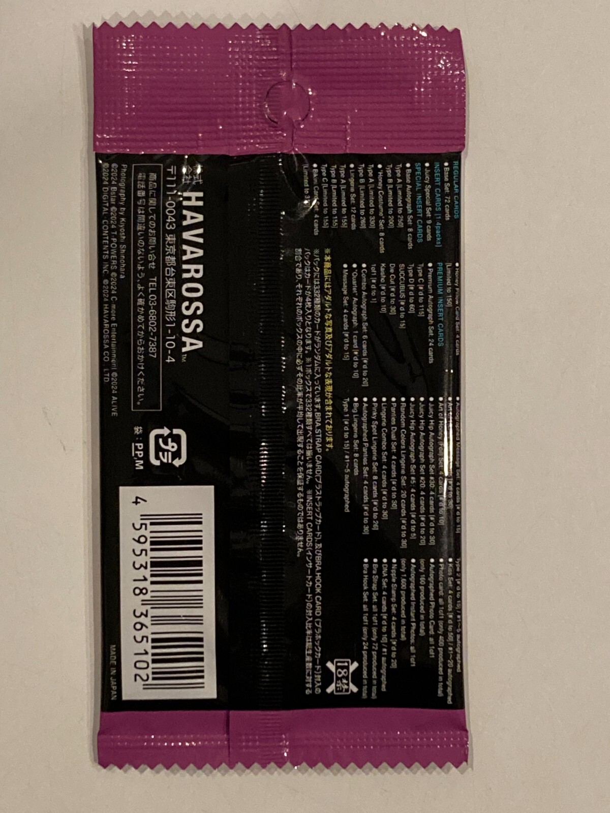 JUICY HONEY PLUS 22 Trading Card 1 pack new Bikini JAPANESE AV IDOL 6 pieces