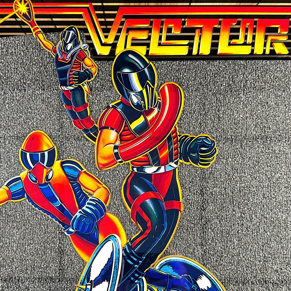 Bally Vector Pinball Machine Game Backglass Outer ORIGINAL