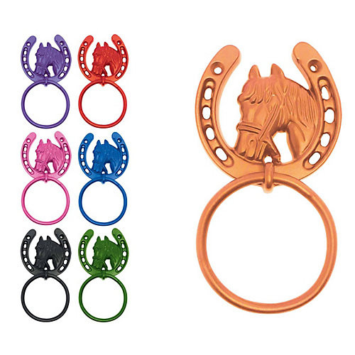 Perry Equestrian Horseshoe Tie Ring