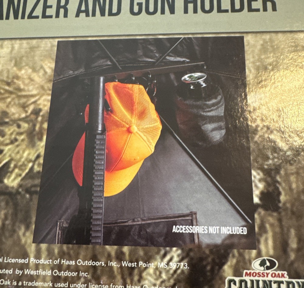 Mossy Oak Deluxe Blind Orginizer And Gun/Bow Rest