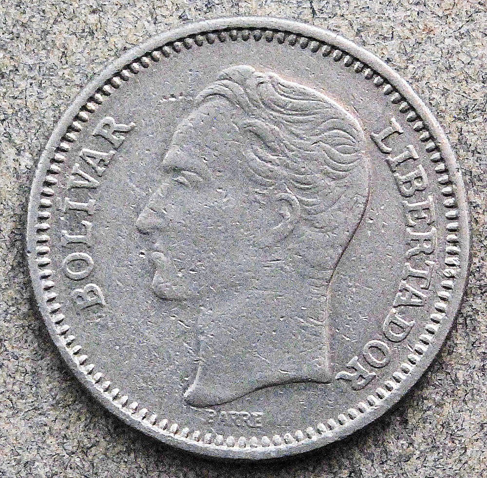 1965 Venezuela 50 Centimos Coin