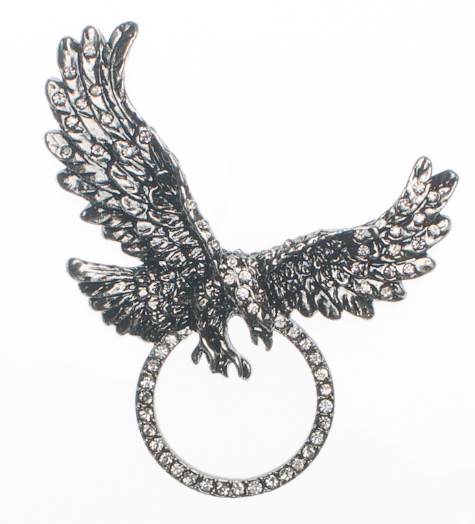 RHINESTONE EAGLE SUNGLASS HOLDER PIN