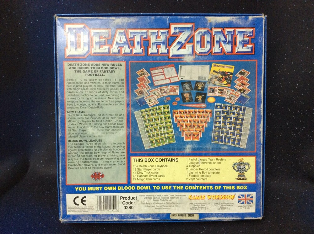GAMES WORKSHOP BLOOD BOWL DEATH ZONE *COMPLETE + EXTRAS!