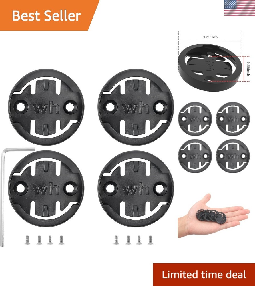 Quick Install Wahoo Mount Adapter Inserts - 4-Pack for Bicycle Computers