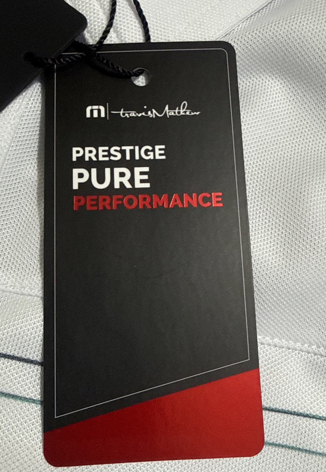 Travis Mathew Polo Shirt Mens 2XL Prestige Pure Performance Properly Hydrate NWT