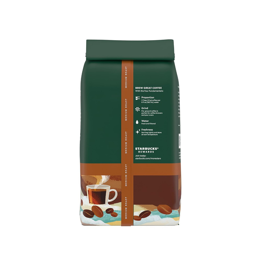 Ground Coffee, Medium Roast Hot or Iced Coffee, Breakfast Blend, 28 Oz ​