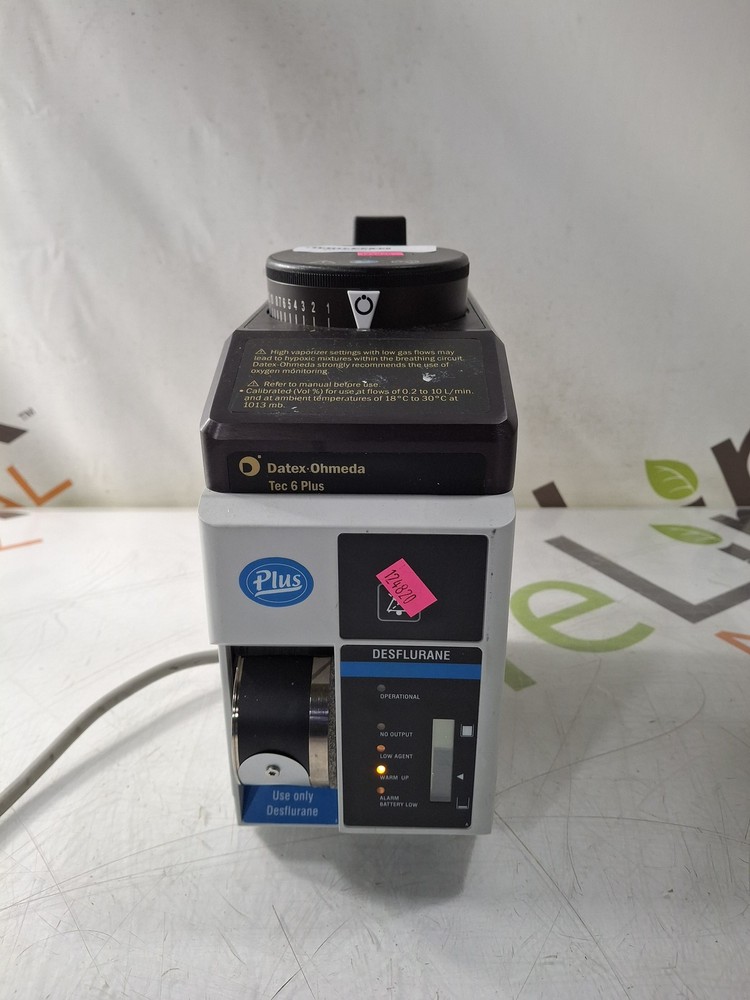 Datex-Ohmeda Tec 6 Plus Desflurane Vaporizer
