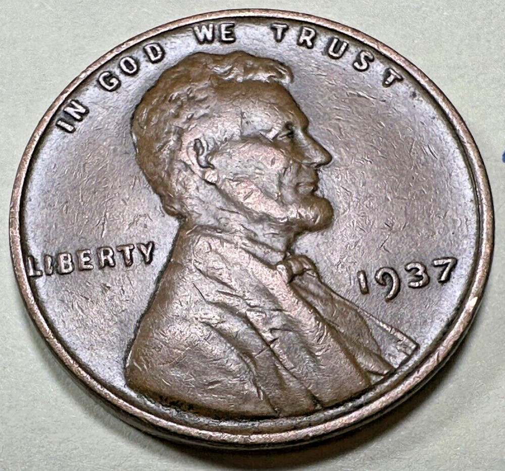 1937 1C Lincoln Cent WHEAT PENNY 4715N