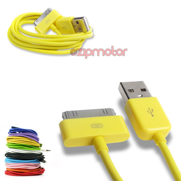 20X 10FT 30PIN USB SYNC DATA CHARGER YELLOW DOCK CABLE IPHONE 4S IPOD TOUCH IPAD