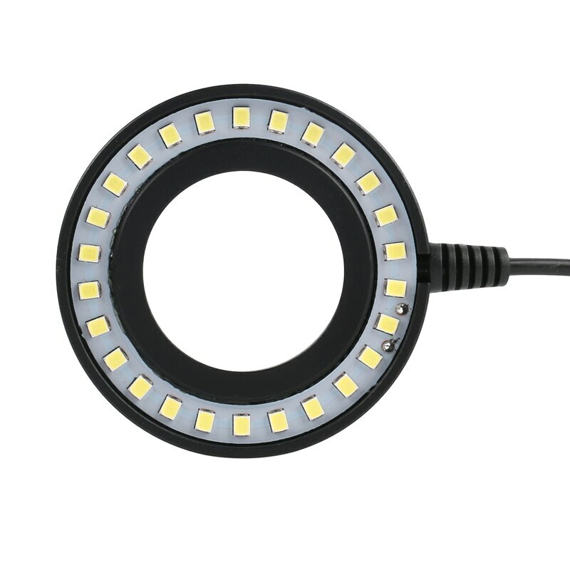 Adjustable USB LED Ring Light Plug F Microscope Camera C-mount Lens Thread 42mm