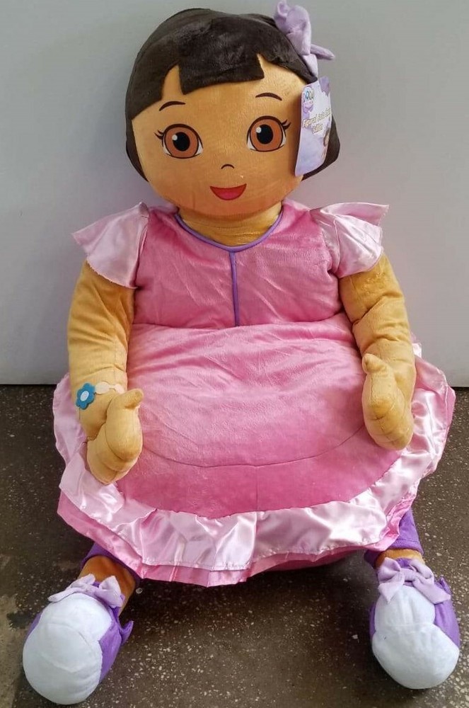 Nickelodeon Dora The Explorer Girls Figural Bean Bag Chair Kids Furniture