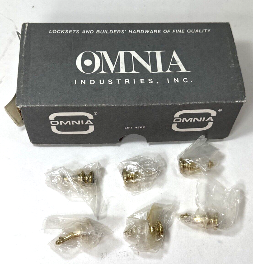 New 3 Pcs Omnia 965BB/45ST.3 4.5' BB Steeple Tip Brass Hinge Locksmith