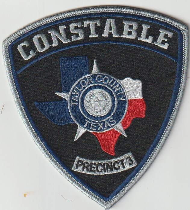 Taylor County Precinct 3 Constable obsolete patch shipped from Australia